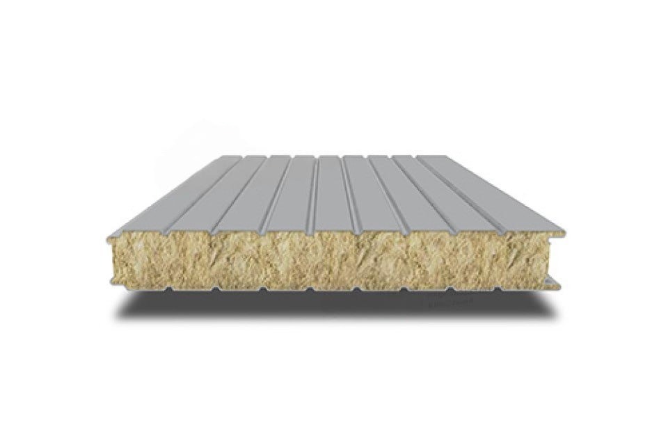 Гладкая сэндвич-панель ППУ, 1200х150 мм, 0.5/0.5, Viking E