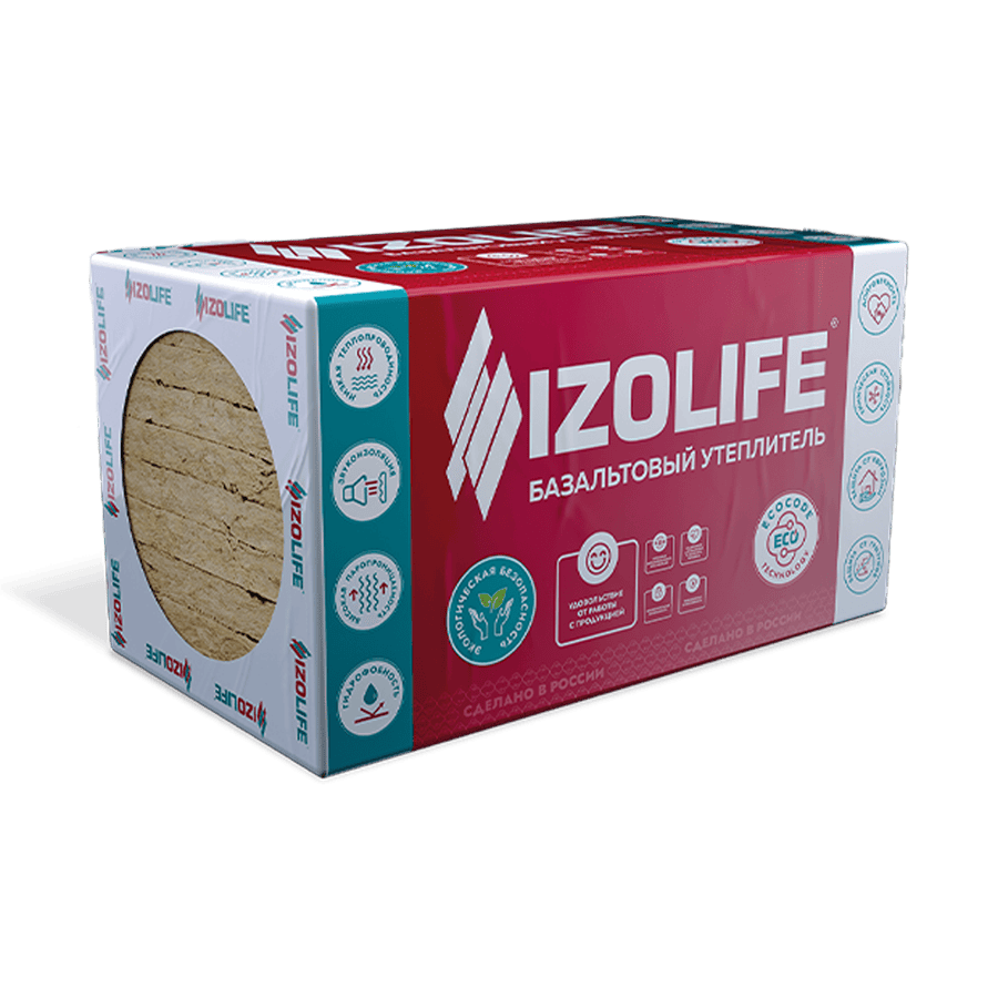Утеплитель Izolife Фас Оптима 100х600х1200